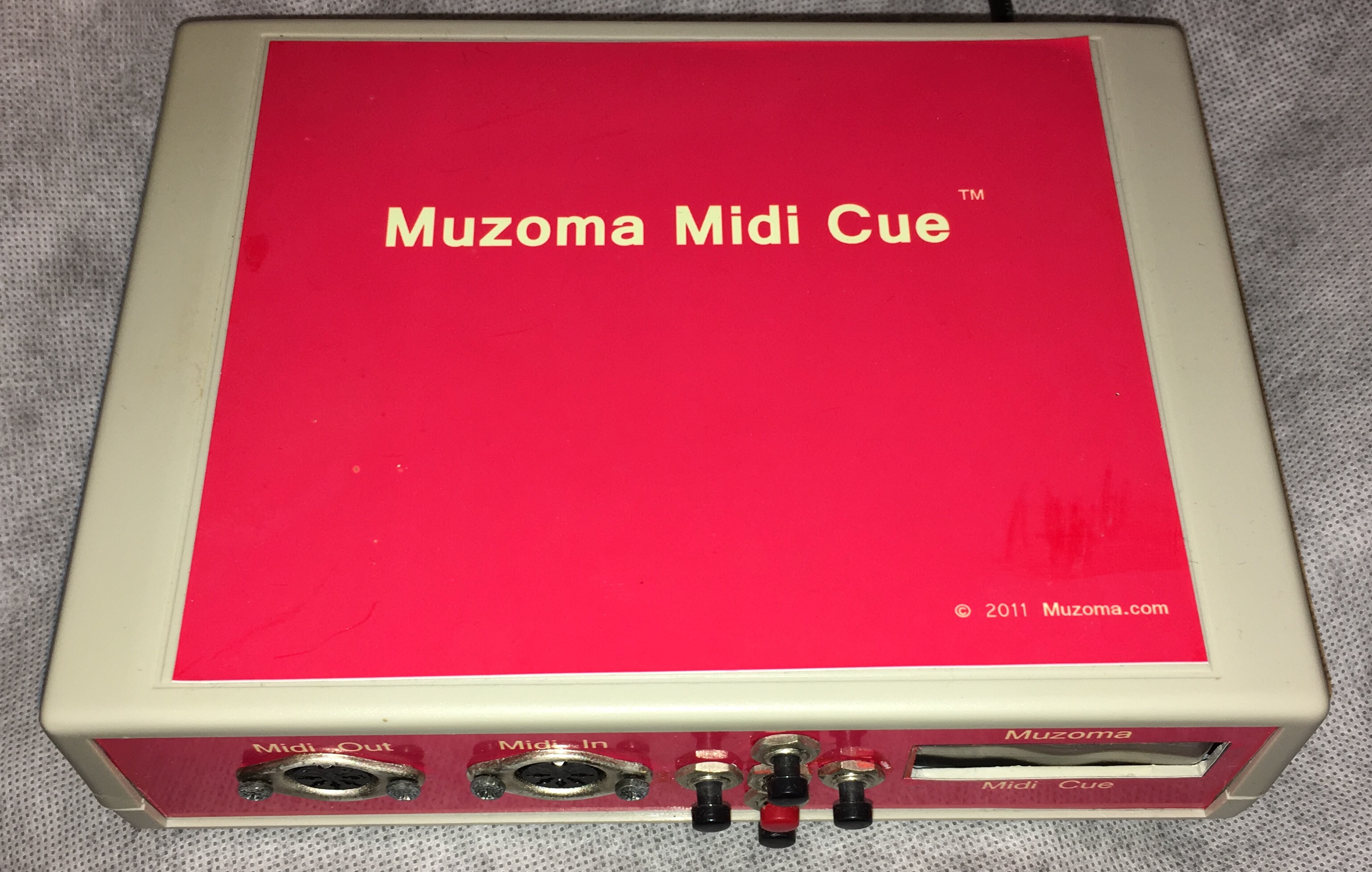Muzoma MidiCue prototype 2011 Top